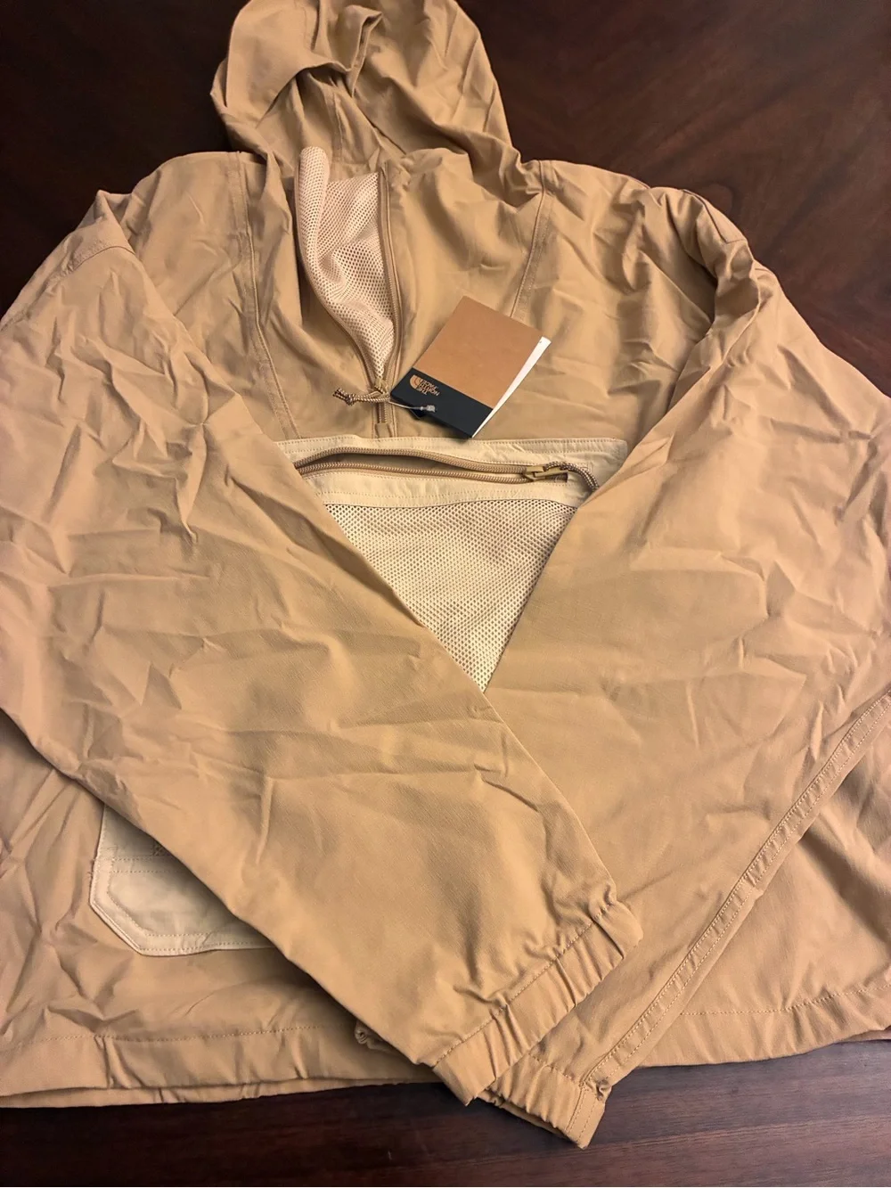 The North Face Womens Class V Pathfinder Pullover, XXL, Khaki Stone/Gravel New
